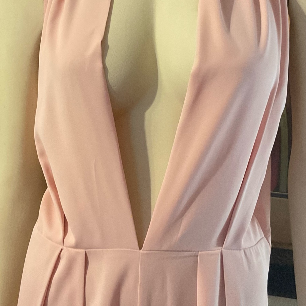Chic Backless Pink Jumpsuit